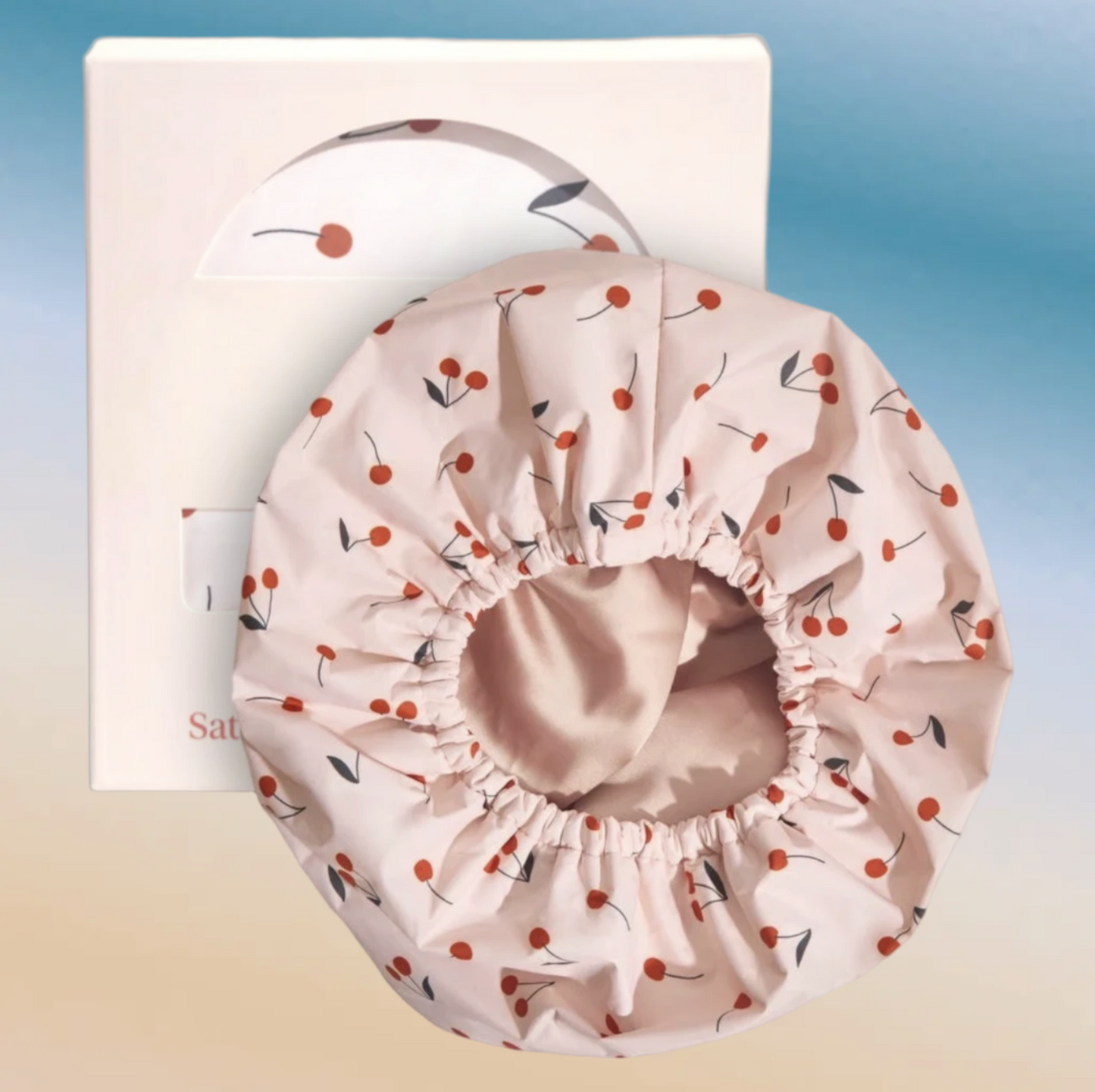 Luxury Satin-Lined Flexi Shower Cap