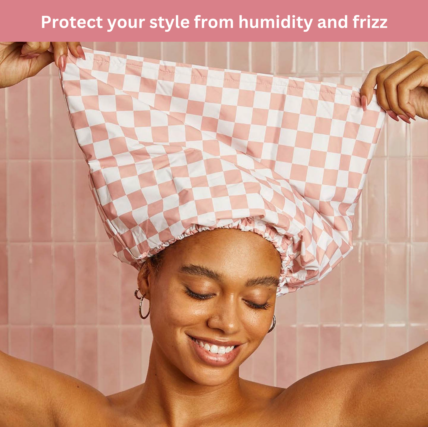 Luxury Satin-Lined Flexi Shower Cap