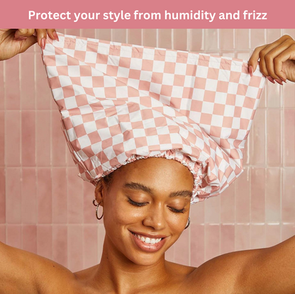 Luxury Satin-Lined Flexi Shower Cap